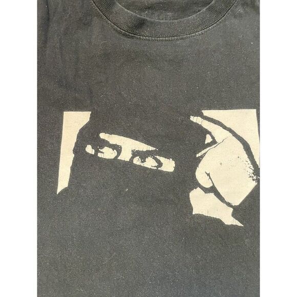 VINTAGE Ask A Ninja Dot Com Graphic T-shirt Men XL Black Short Sleeve - Picture 2 of 8